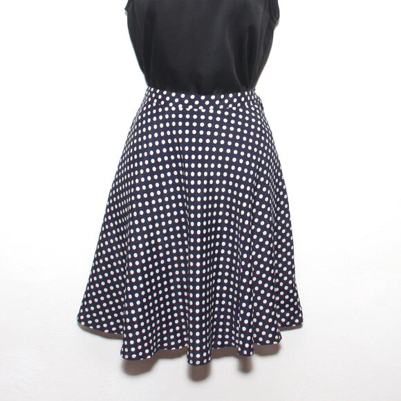 Vintage Polka Dot Skirt Petite Sophisticate Size 12P NWT - Picture 1 of 7